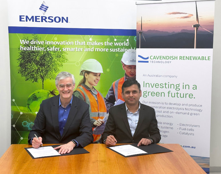 Emerson und Cavendish Renewable Technology treiben Innovationen bei Wasserstoffanwendungen voran